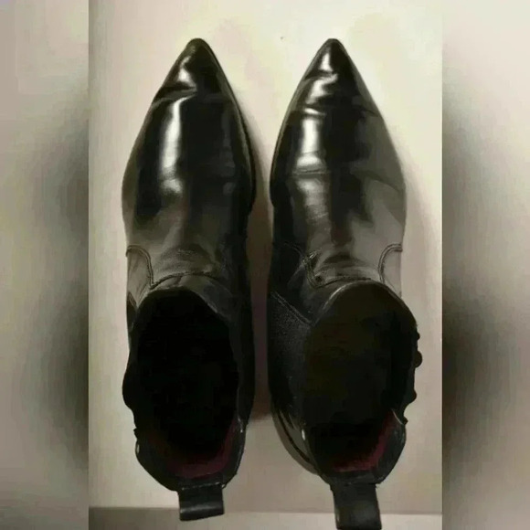 MARC BY MARC JACOBS Black 100%  Leather Pointed Toe Chelsea Boots 38.5EU 8.5US - Picture 7 of 7